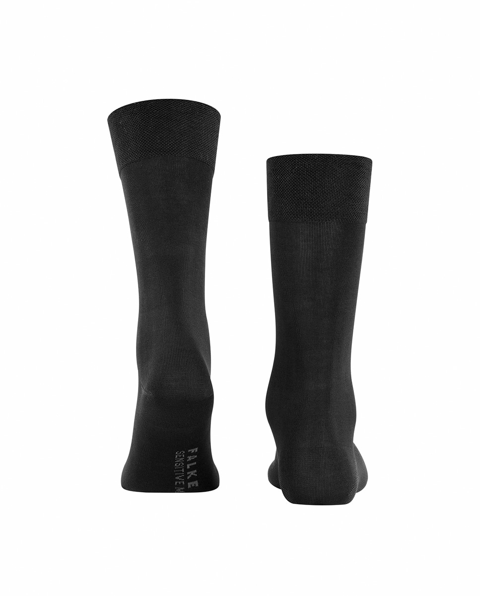 Souquet liso sensitive algodón orgánico - Falke - Negro Negro-3