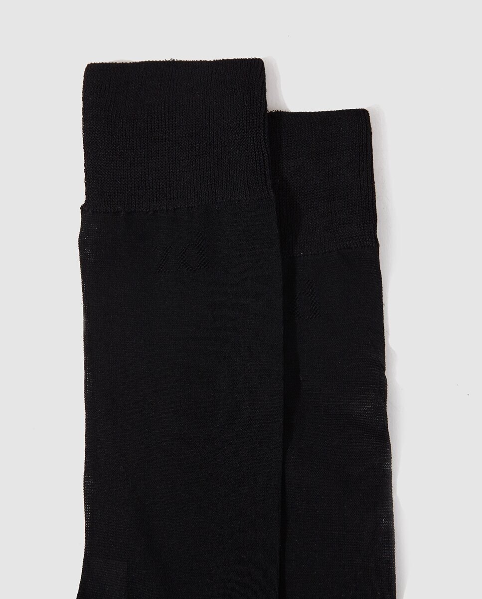 Calcetines de hombre de ZD - Negro Negro-2