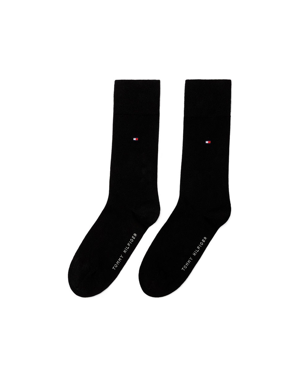 Pack de dos pares de calcetines de hombre Tommy Hilfiger en color jeans - Negro Negro-1