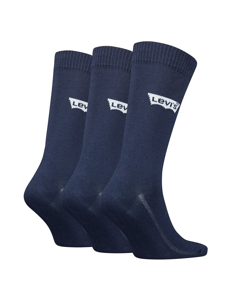 Pack de três pares de meias curtas azuis de homem Azul-marinho-3