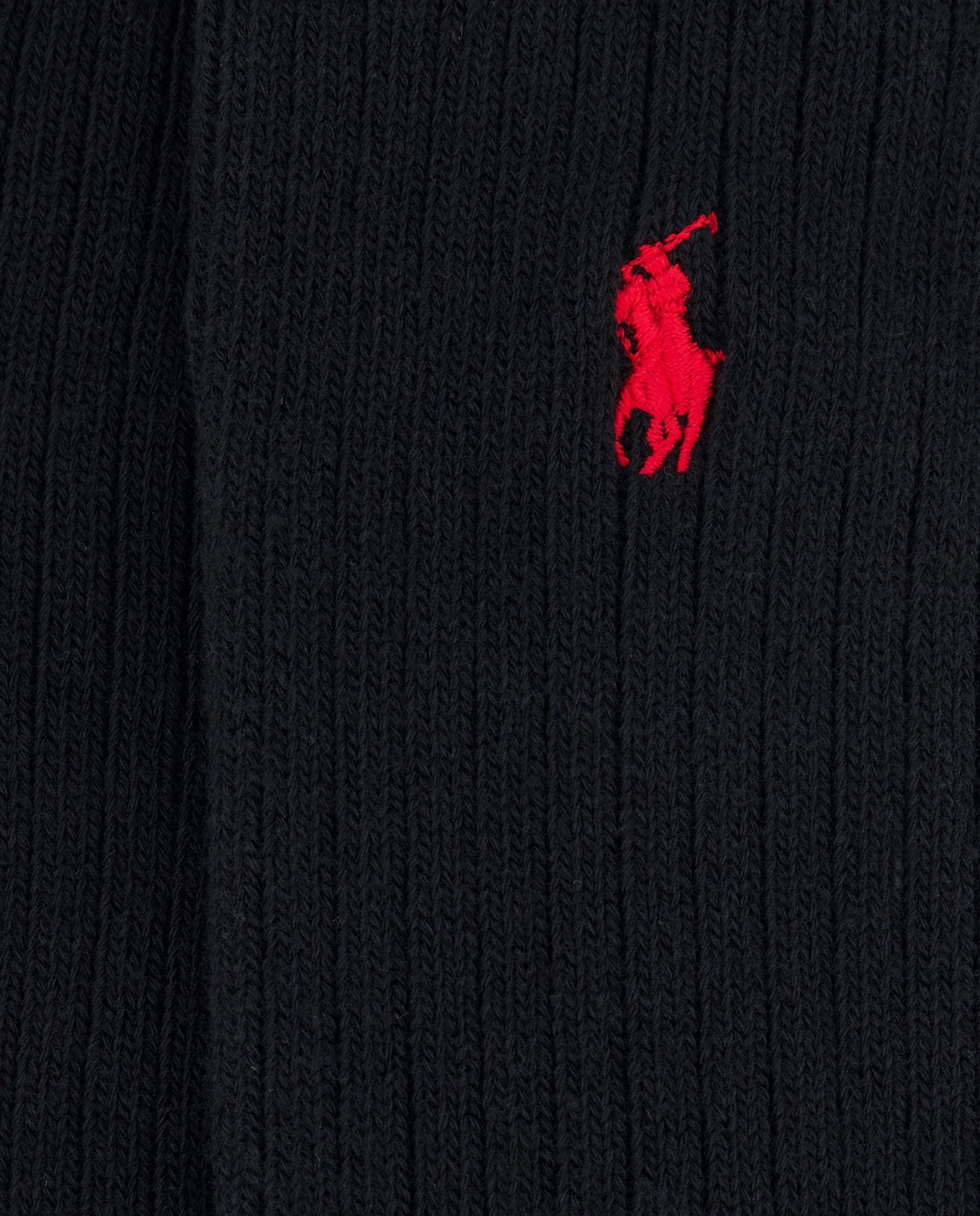 Meias Curtas com Cavalo Bordado Preto-3