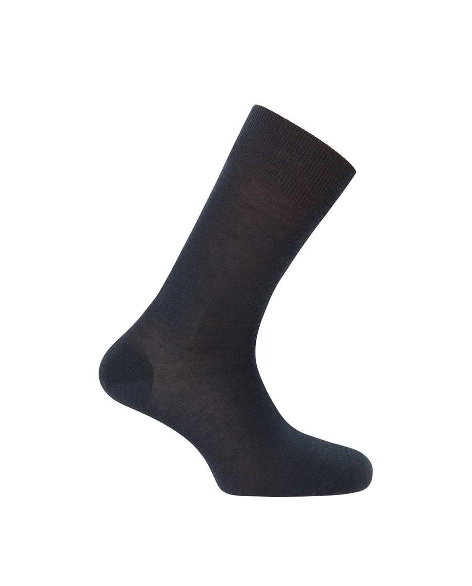 Meias Lisas de Lã Super Merino - Elastic. Produto Fabricado em Espanha Azul-marinho-1