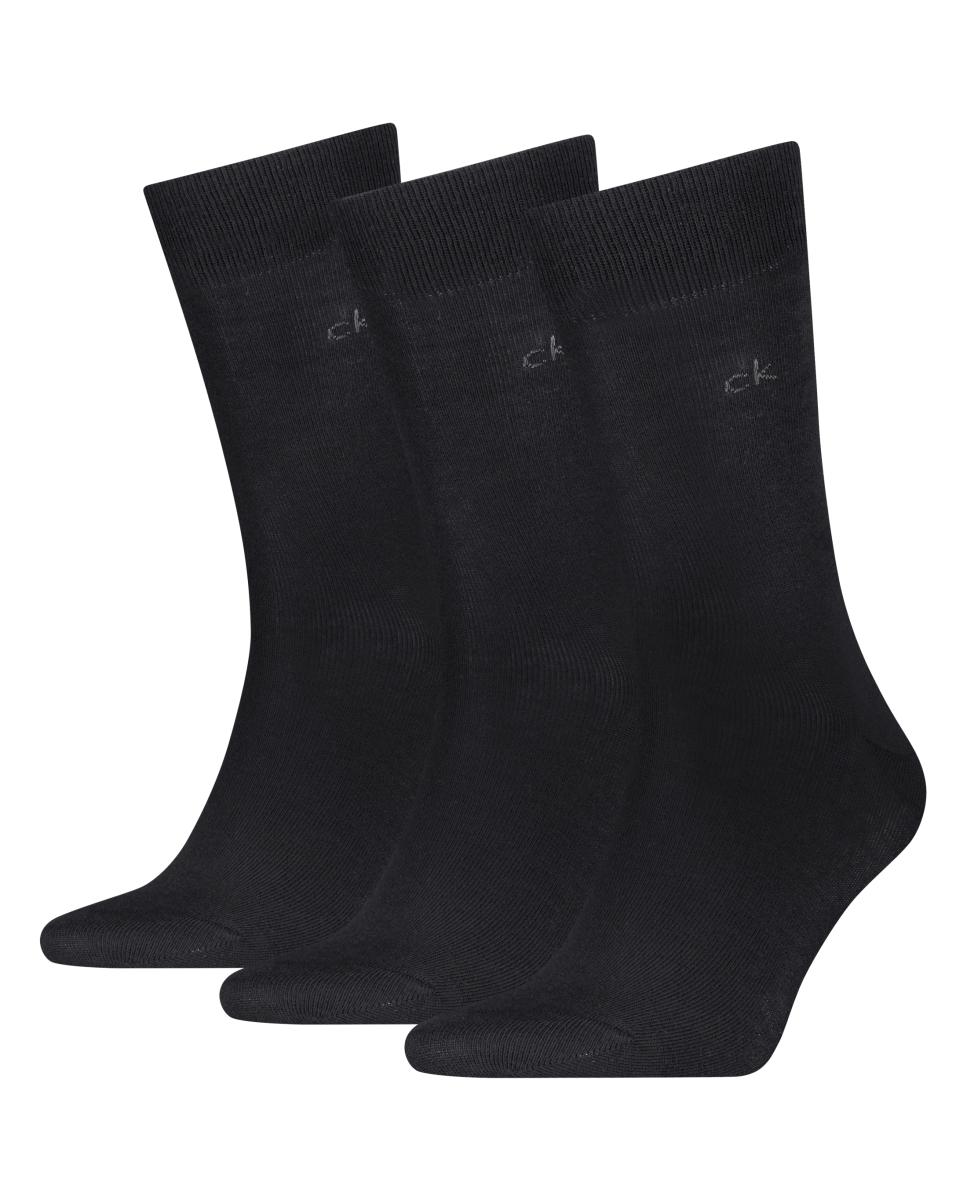 Calcetines clásicos de hombre de Calvin Klein (pack de 3) - Negro Negro-3