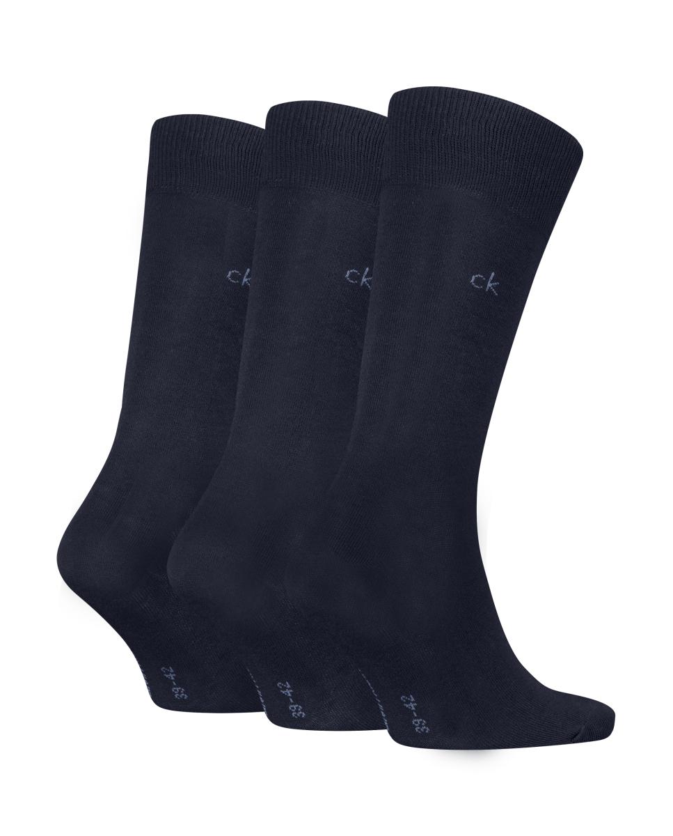 Calcetines clásicos de hombre de Calvin Klein (pack de 3) - Azul marino Azul marino-1