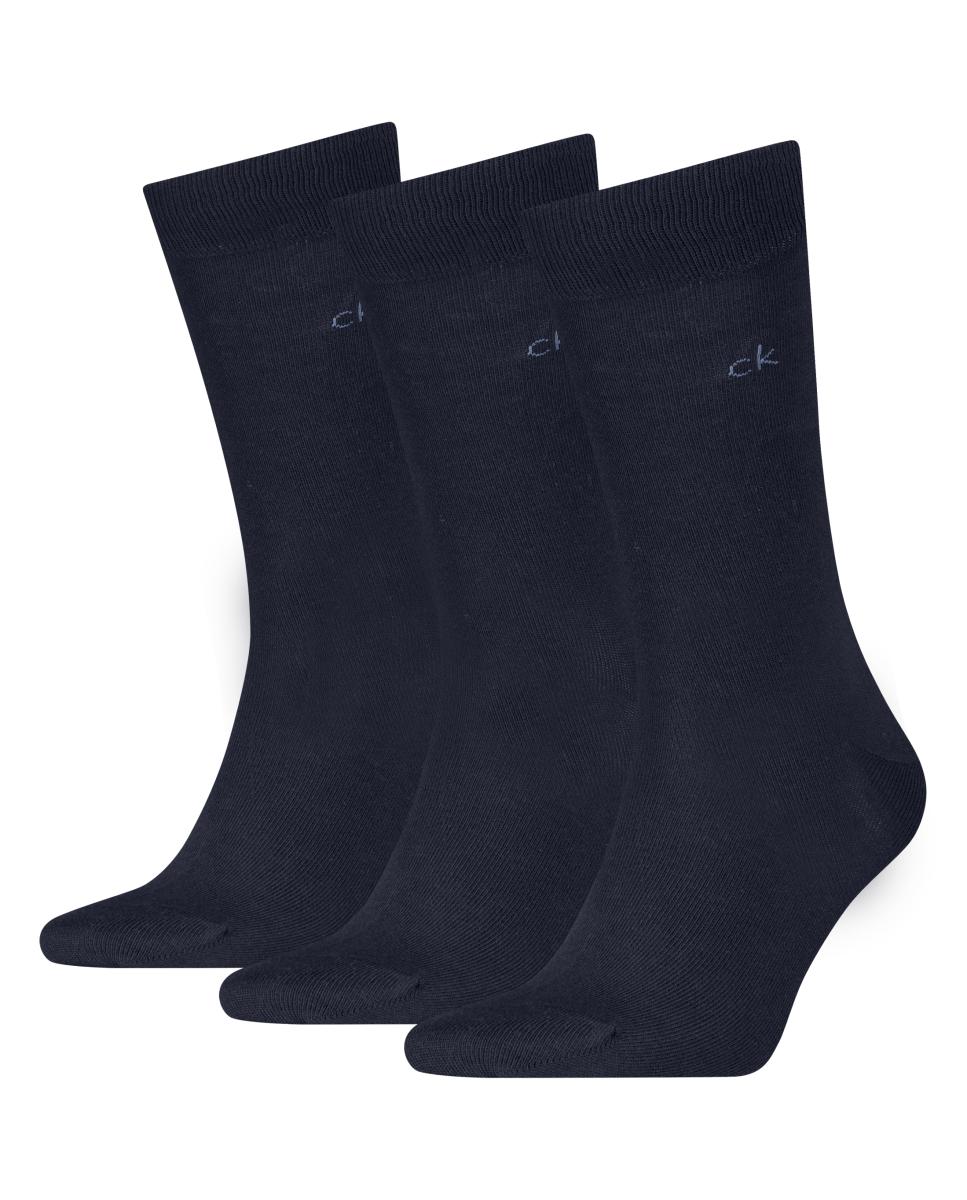 Calcetines clásicos de hombre de Calvin Klein (pack de 3) - Azul marino Azul marino-3
