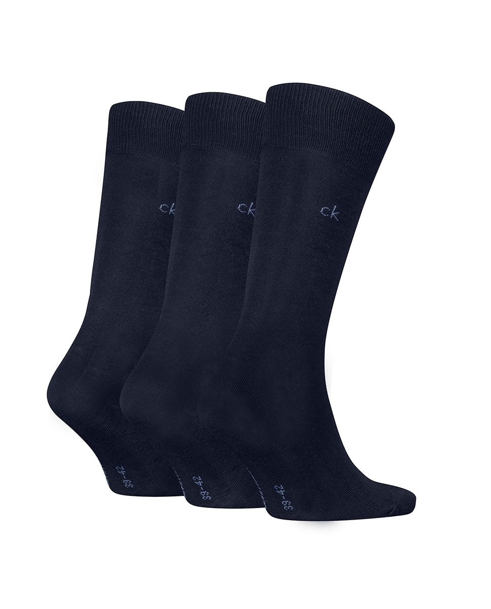 Calcetines clásicos de hombre de Calvin Klein (pack de 3) - Azul marino Azul marino-5