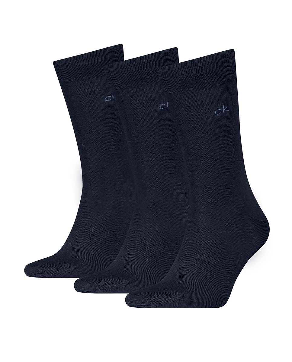 Calcetines clásicos de hombre de Calvin Klein (pack de 3) - Azul marino Azul marino-6