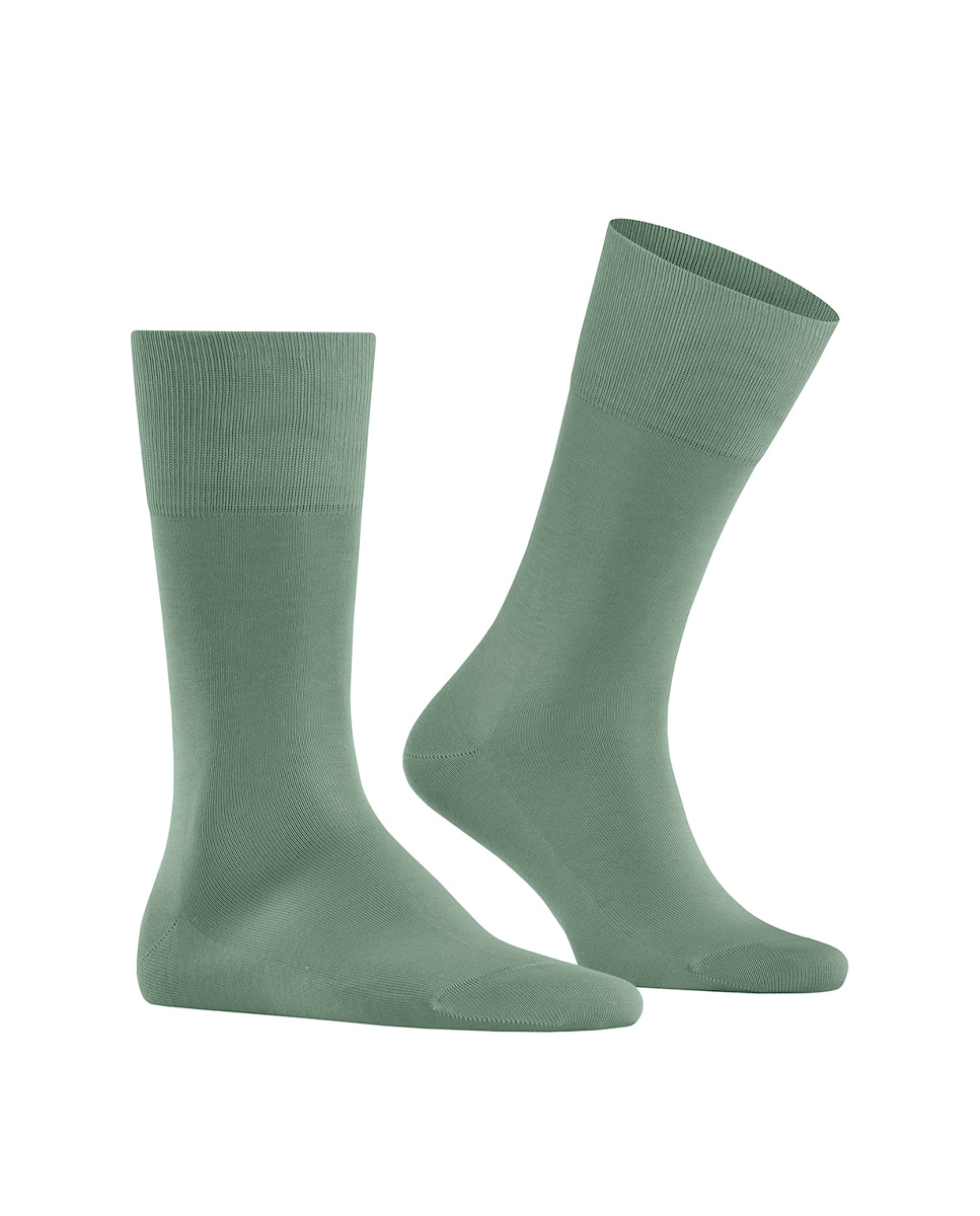 Meias Lisas com Fio da Escócia Verde Água-1