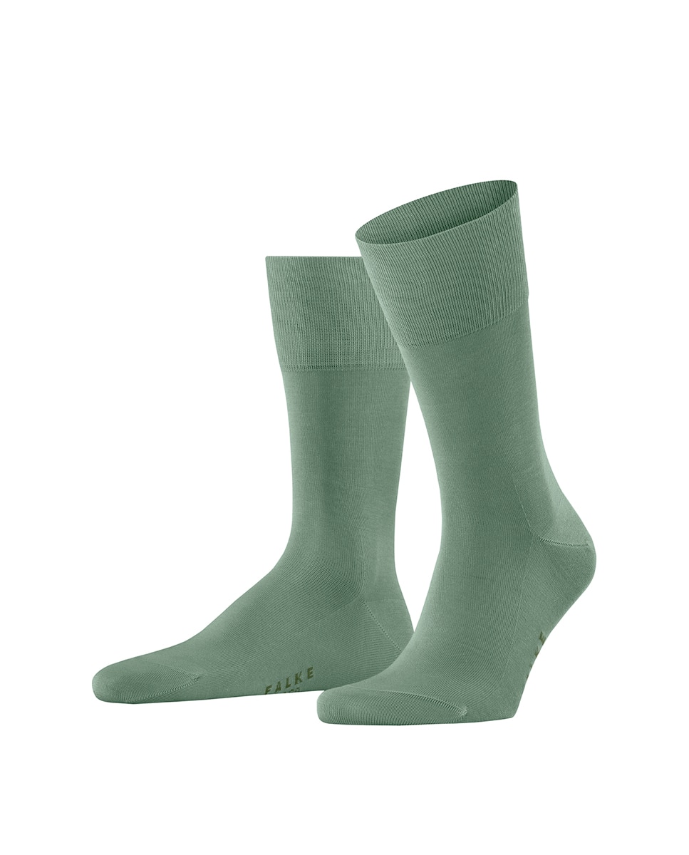 Meias Lisas com Fio da Escócia Verde Água-3