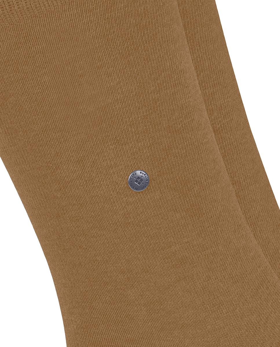 Pack doble calcetín liso algodón de hombre - Burlington - Camel Camel-5