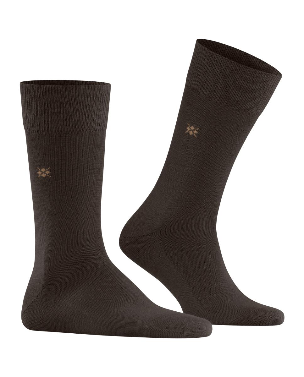 Calcetines cortos de hombre lisos - Burlington - Marrón Marrón-1