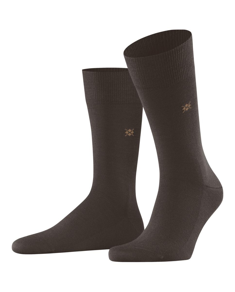 Calcetines cortos de hombre lisos - Burlington - Marrón Marrón-3