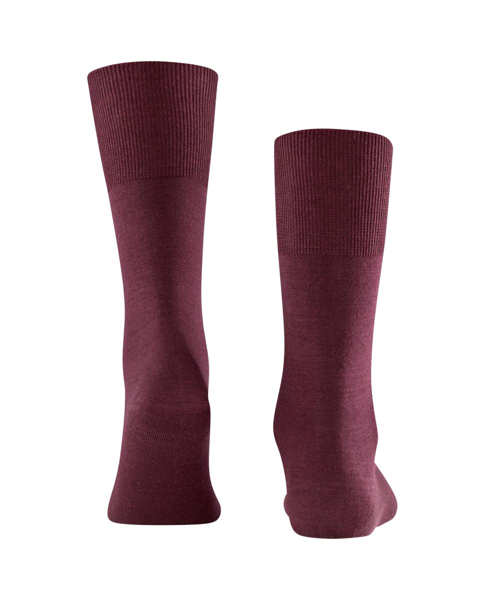 Meias Lisas de Lã Merino Vermelho/Grená-2