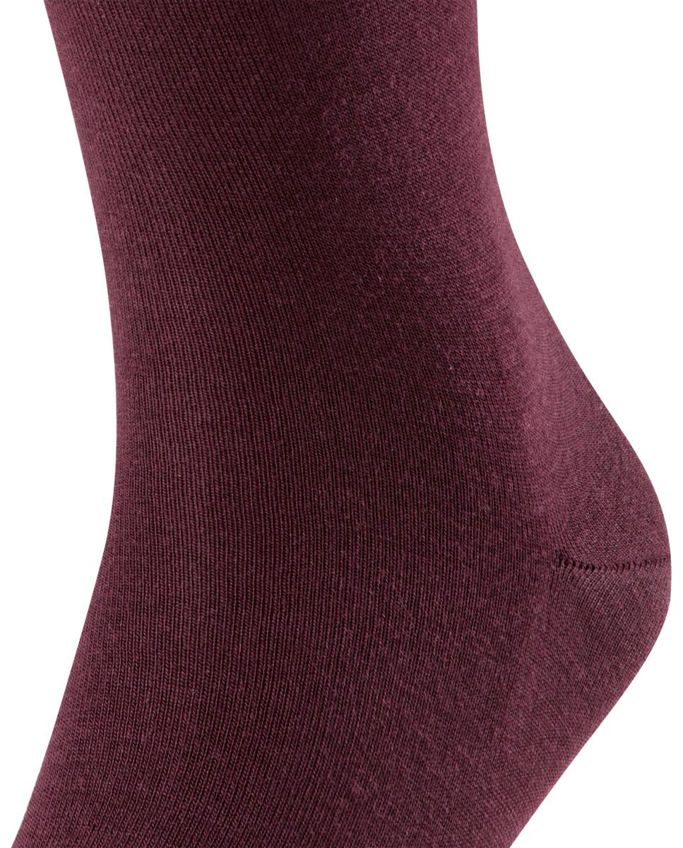 Meias Lisas de Lã Merino Vermelho/Grená-5
