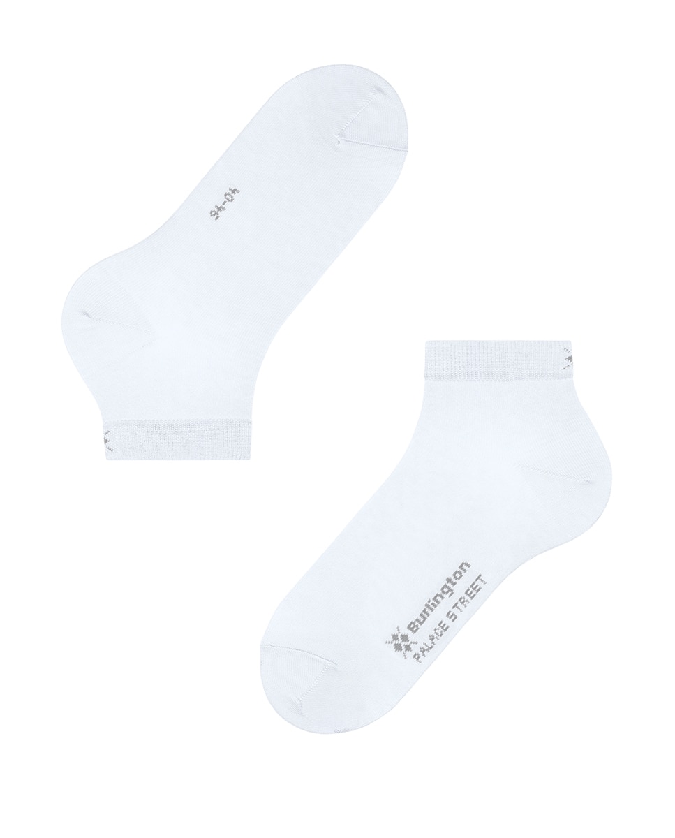 Calcetín tobillero hombre algodón liso - Burlington - Blanco Blanco-4
