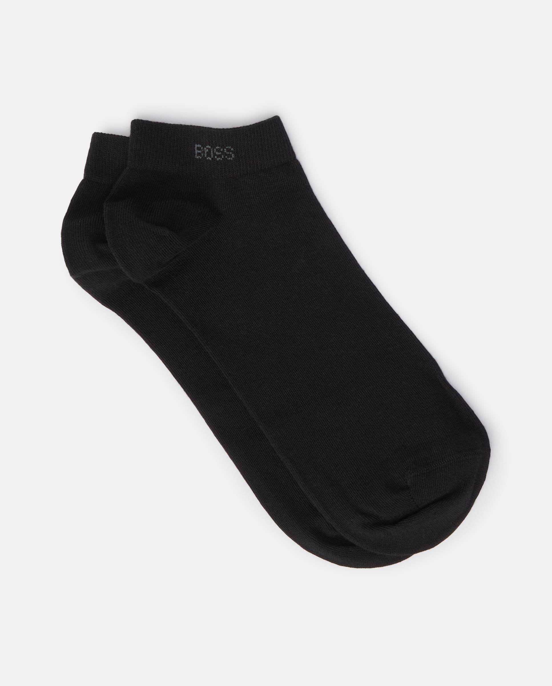 Pack de dois pares de meias pelo tornozelo pretas Preto-1