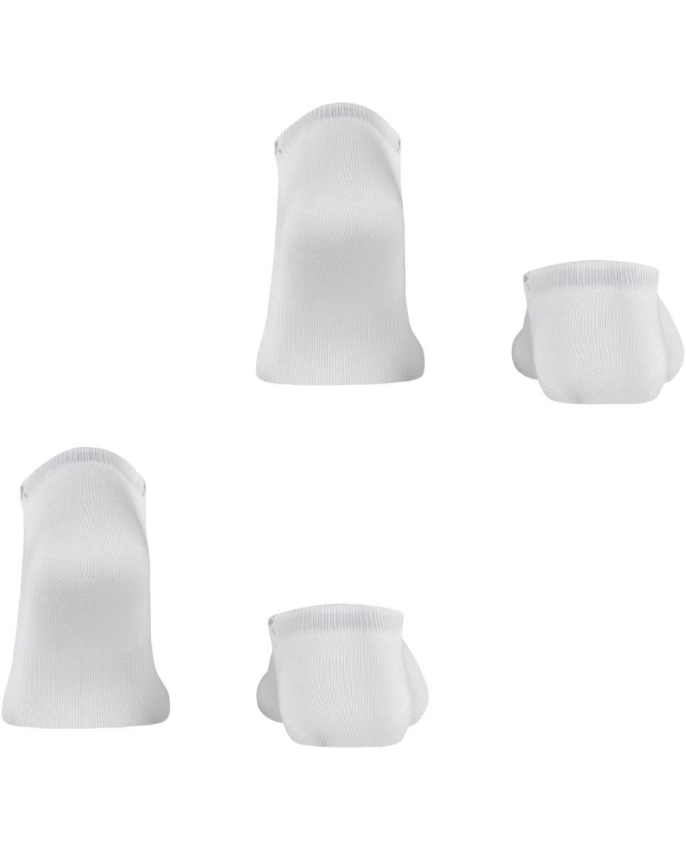 Pack de dos pares de calcetines de hombre Burlington tobilleros blancos - Blanco Blanco-2