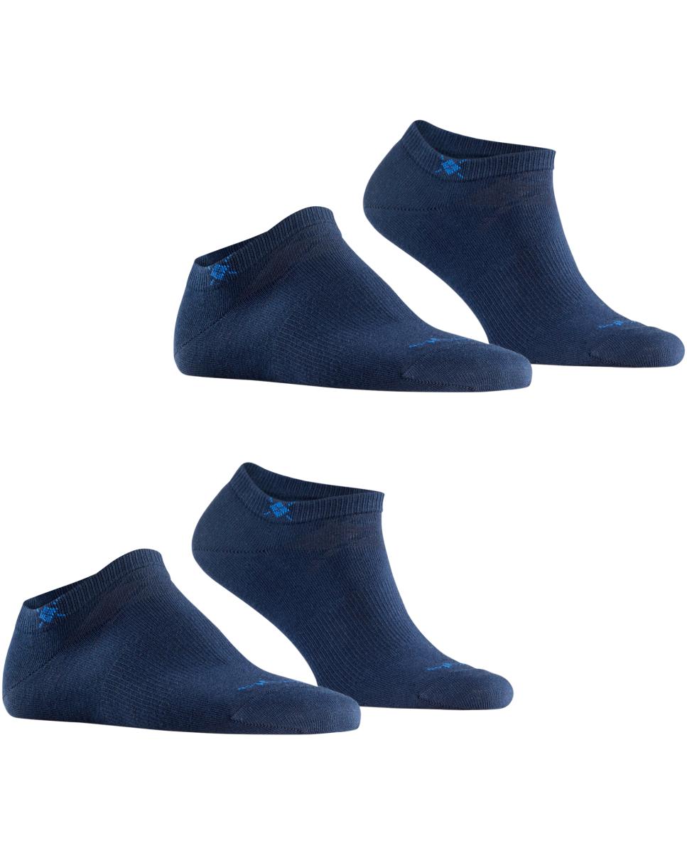 Pack de dois pares de meias pelo tornozelo azul-marinho Azul-marinho-1