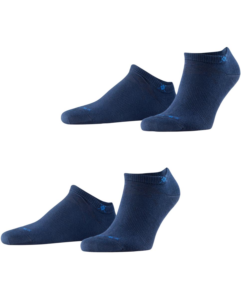 Pack de dois pares de meias pelo tornozelo azul-marinho Azul-marinho-3