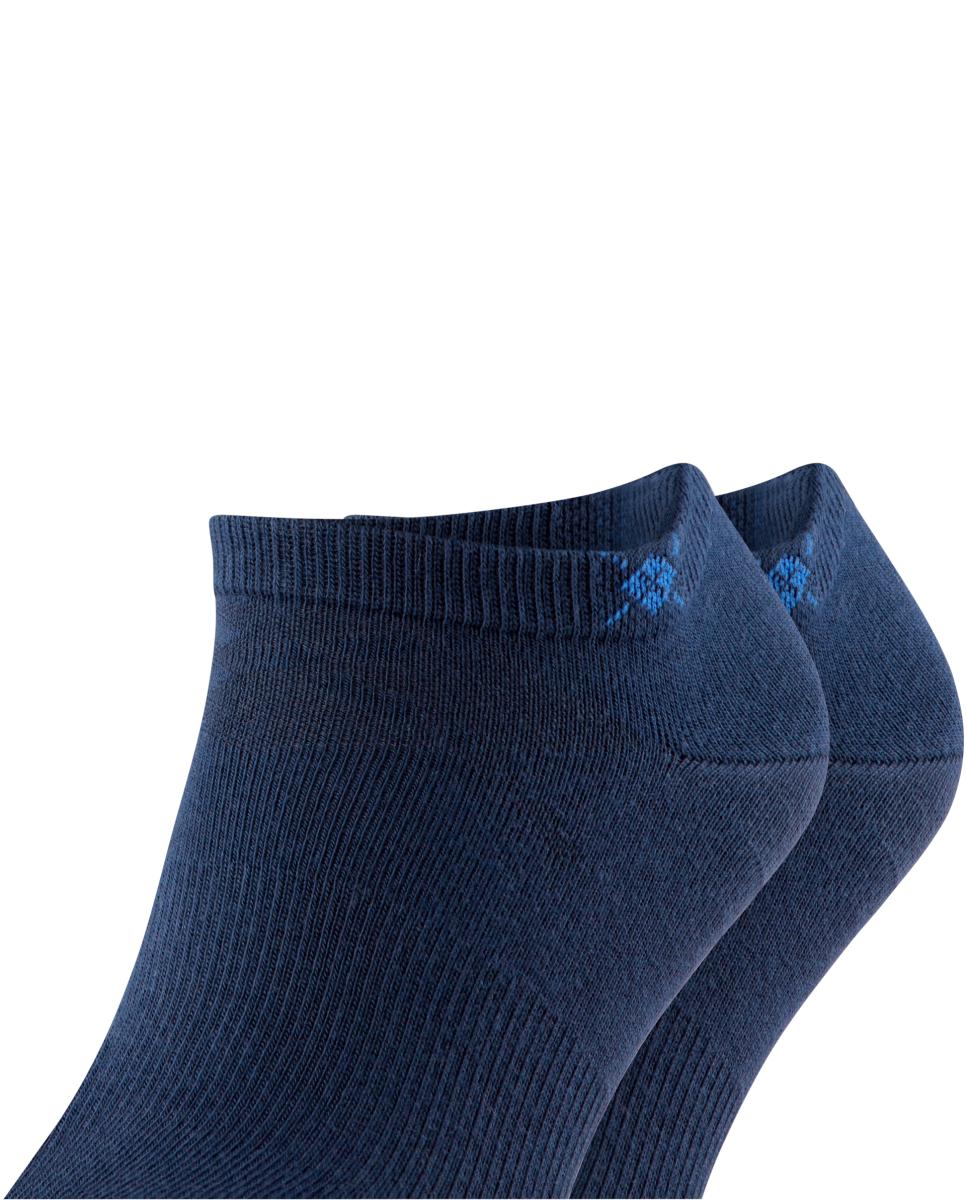 Pack de dois pares de meias pelo tornozelo azul-marinho Azul-marinho-5