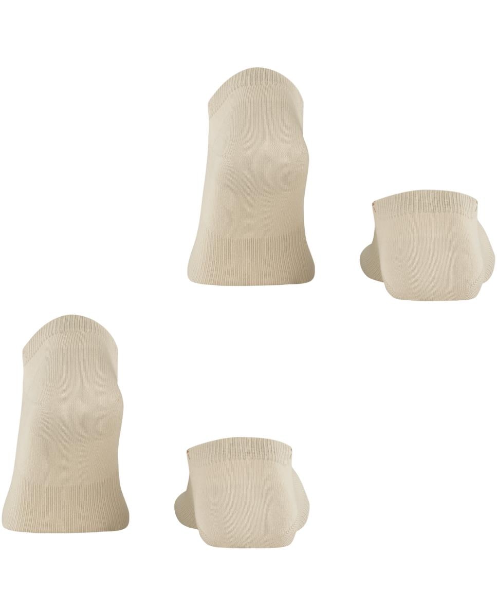 Pack de dois pares de meias de homem Burlington pelo tornozelo bege Bege-2