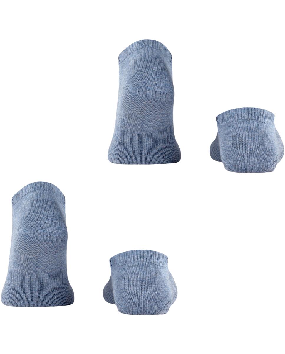 Pack de dois pares de meias de homem Burlington azuis pelo tornozelo Azul-2