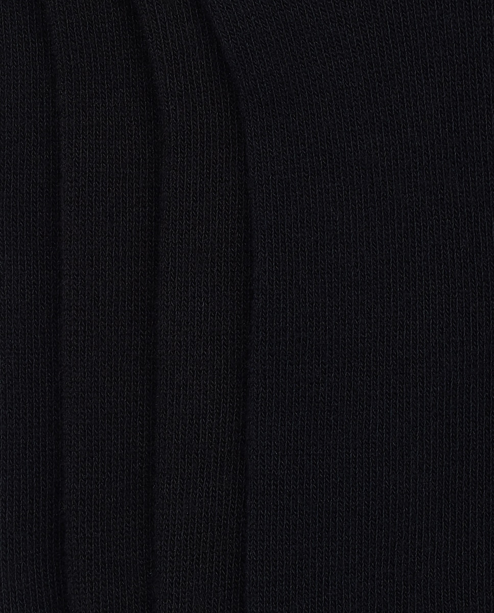 Pack de dois pares de meias pelo tornozelo pretas Preto-2