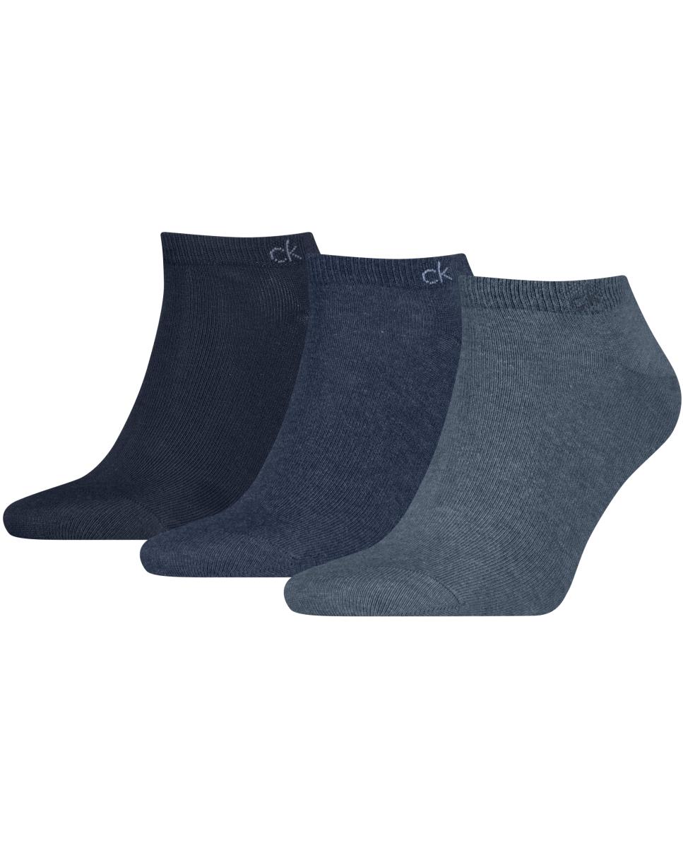 Calcetines tobilleros de hombre de Calvin Klein (pack de 3) - Azul índigo Azul índigo-2