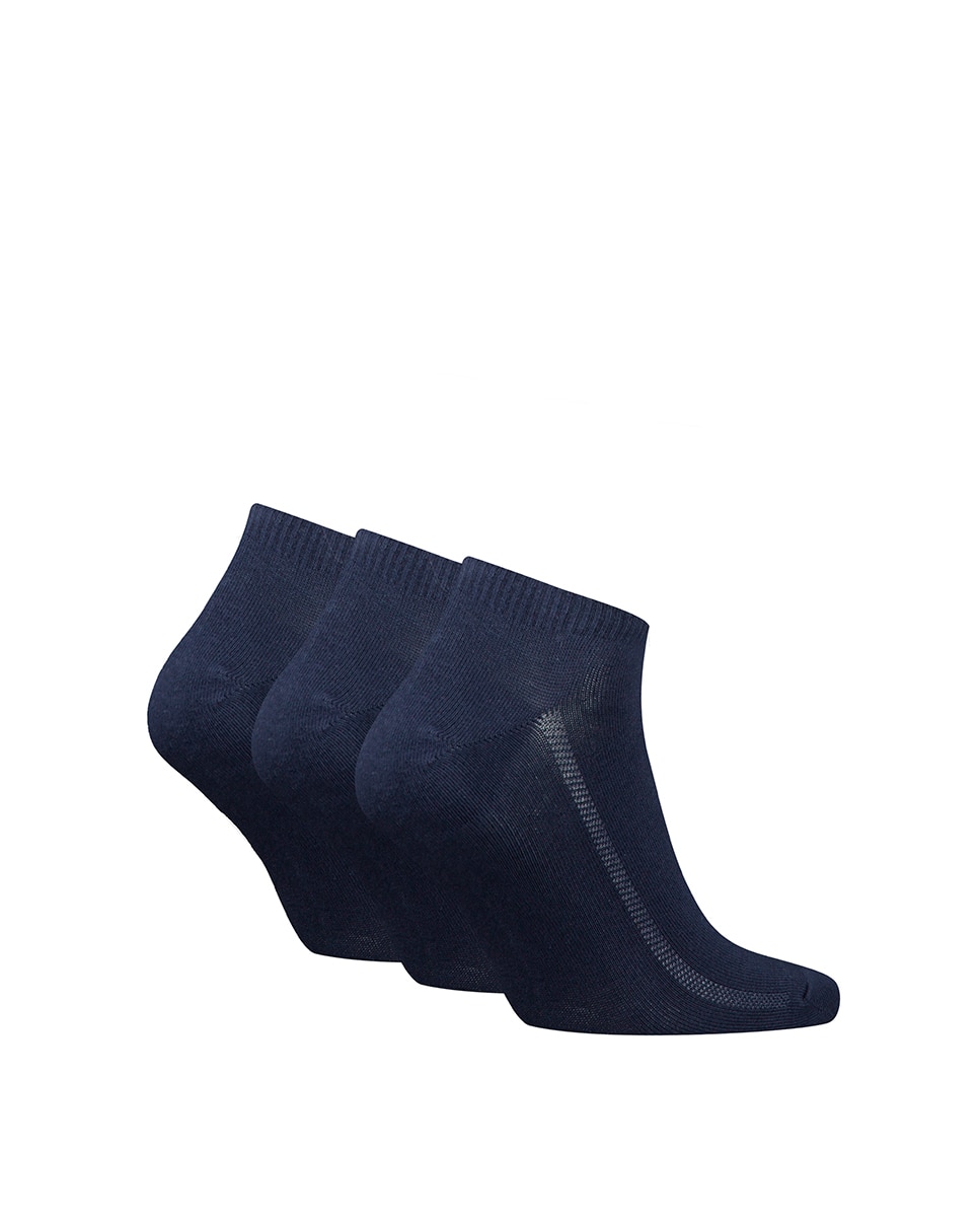 Meias pelo Tornozelo (Pack de 3 Pares) Azul-marinho-3
