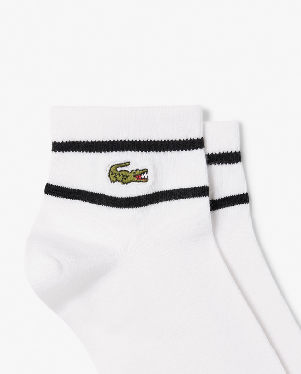 Pack de Dois Pares de Meias Curtas - Multicolor Branco-2