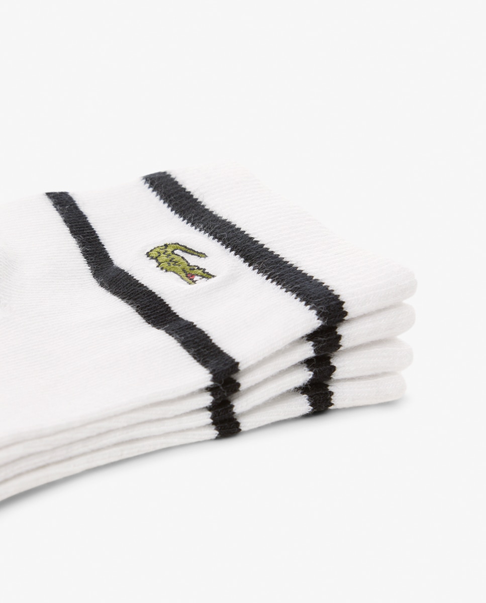 Pack de Dois Pares de Meias Curtas - Multicolor Branco-3