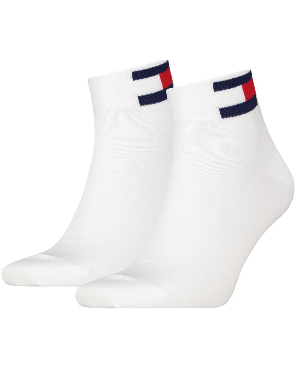 Calcetines de caña corta unisex de Tommy Hilfiger (pack de 2) - Blanco Blanco-2