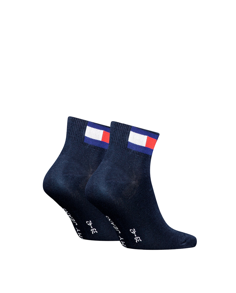 Calcetines de caña corta unisex de Tommy Hilfiger (pack de 2) - Azul marino Azul marino-1