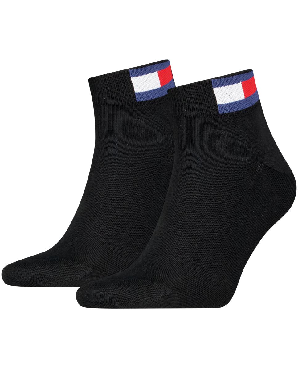 Meias de Cano Curto Unissexo (Pack de 2 Pares) Preto-2