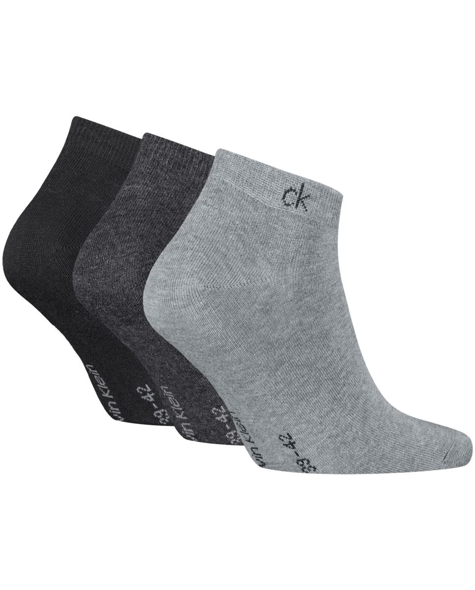 Imagen 0 de Calcetines tobilleros de hombre de Calvin Klein (pack de 3) Gris