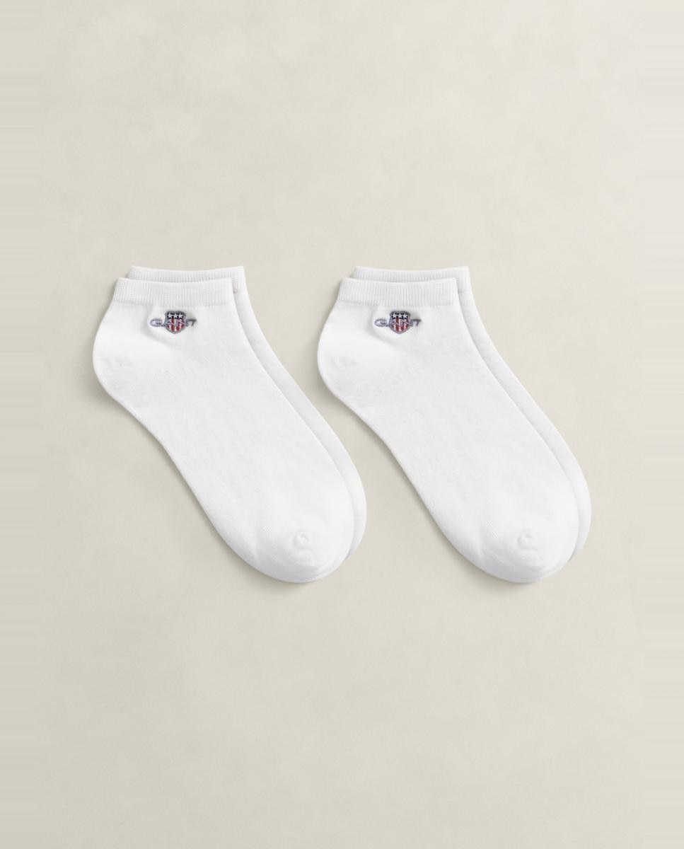 Imagen 0 de Pack de dos calcetines tobilleros liso Blanco