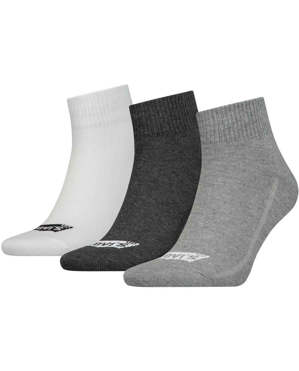Meias de Cano Curto (Pack de 3 Pares) Cinzento-2