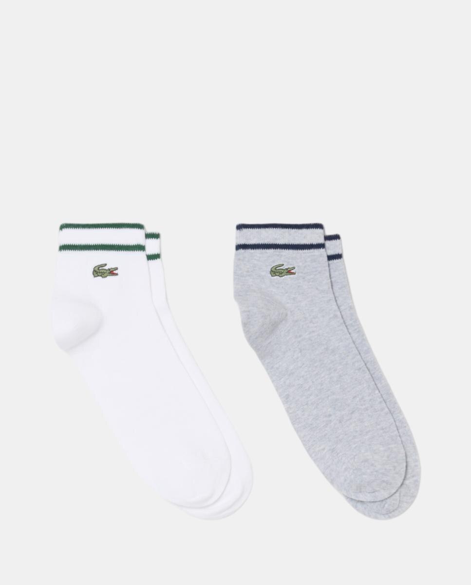 Pack de dos calcetines deportivos de hombre lisos. - Lacoste - Multicolor Multicolor-1