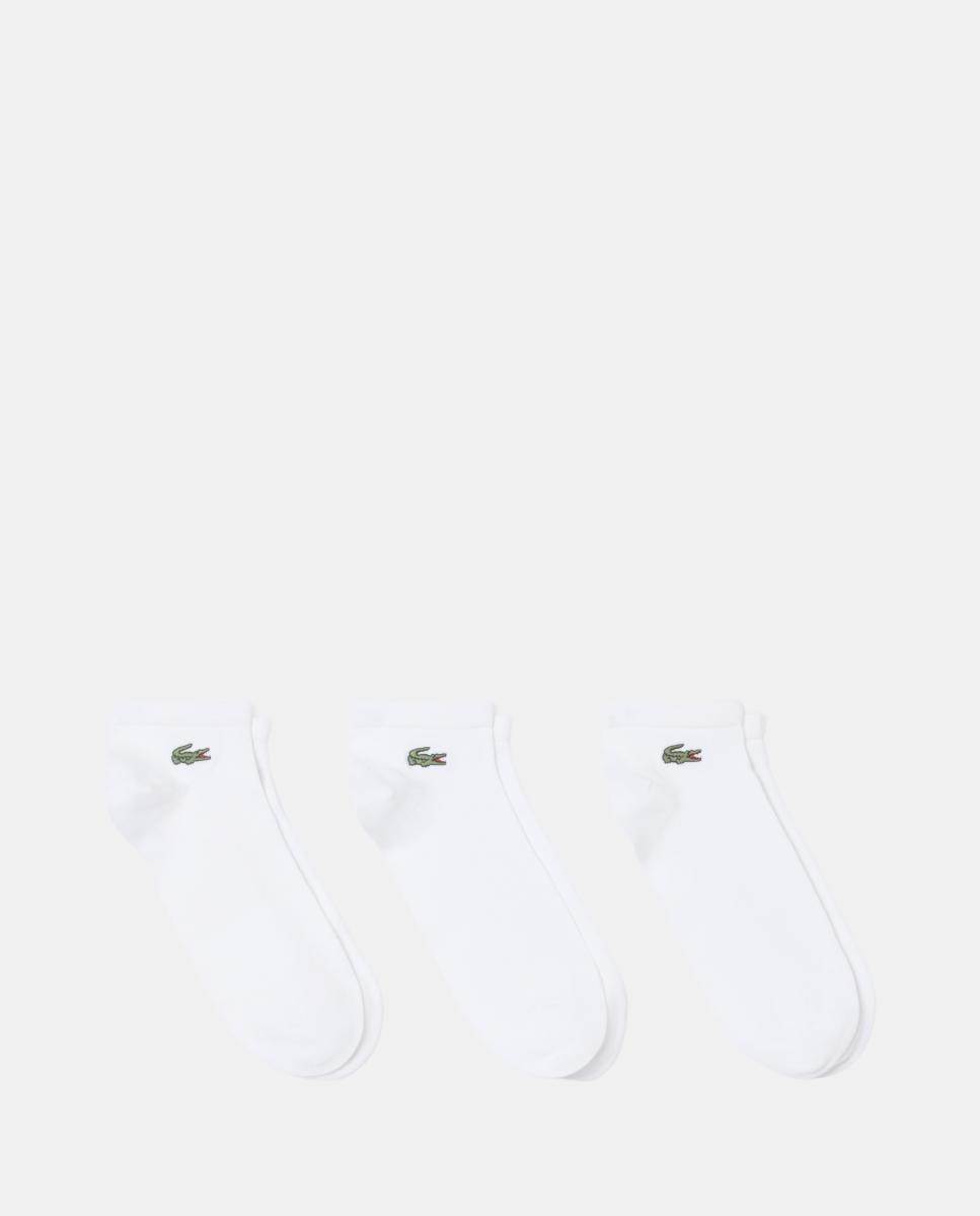 Imagen 0 de Pack de tres calcetines de hombre bajos lisos. Blanco