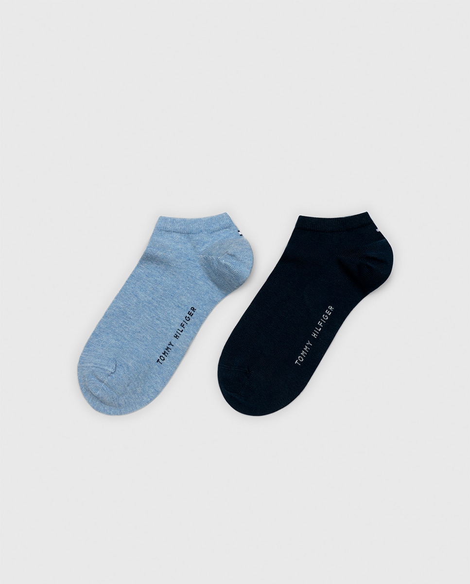 Pack de 2 Pares de Meias pelo Tornozelo Azul-1