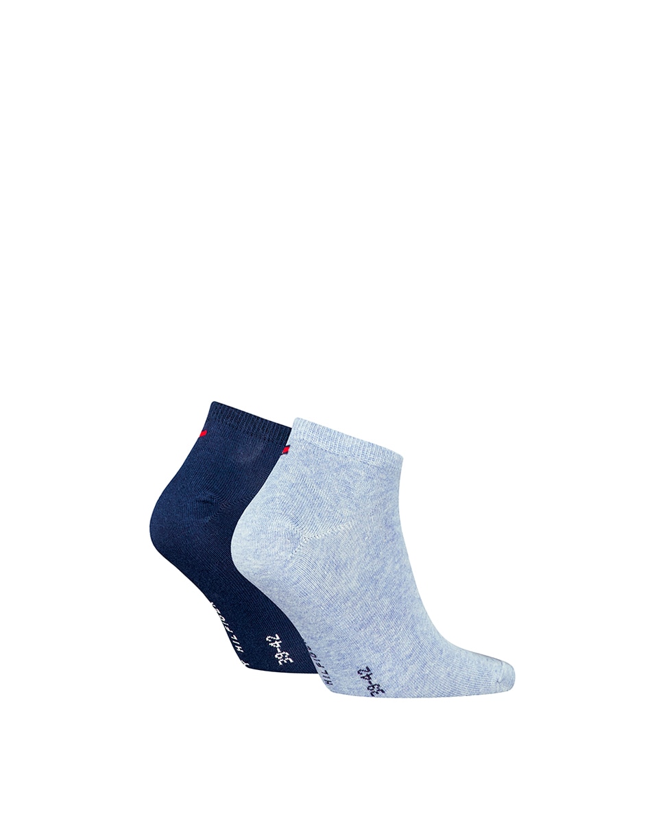 Pack de 2 Pares de Meias pelo Tornozelo Azul-3