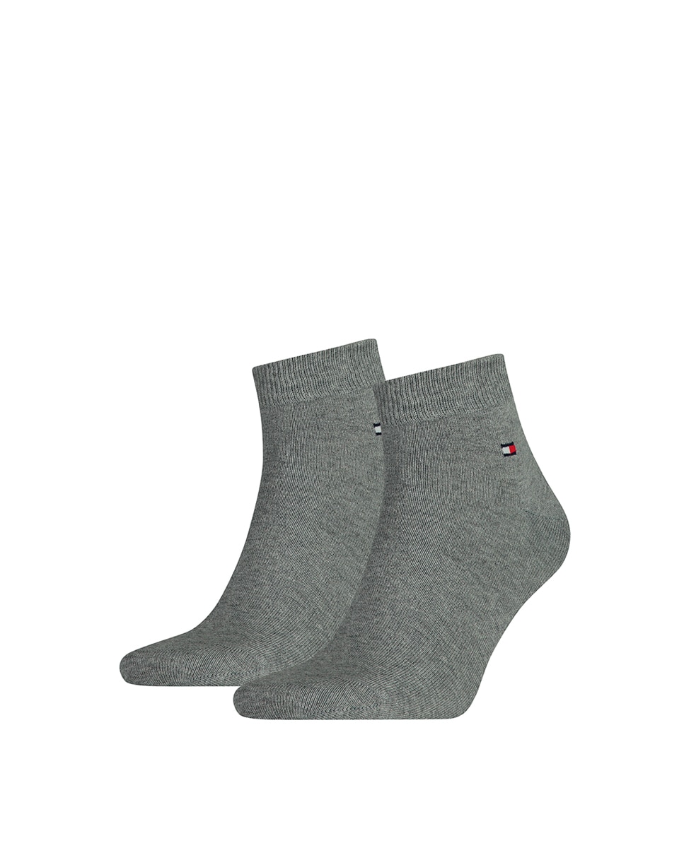 Pack de 2 Pares de Meias de Cano Curto Cinzento-1