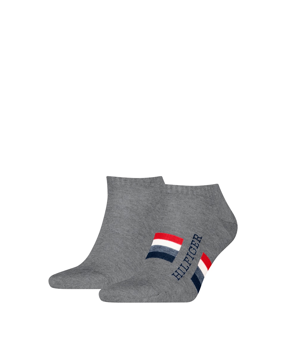 Pack de 2 calcetines tobilleros de hombre - Tommy Hilfiger - Gris Gris-4