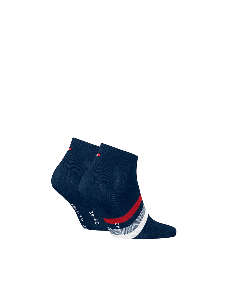 Pack de 2 Pares de Meias pelo Tornozelo Azul-marinho-1