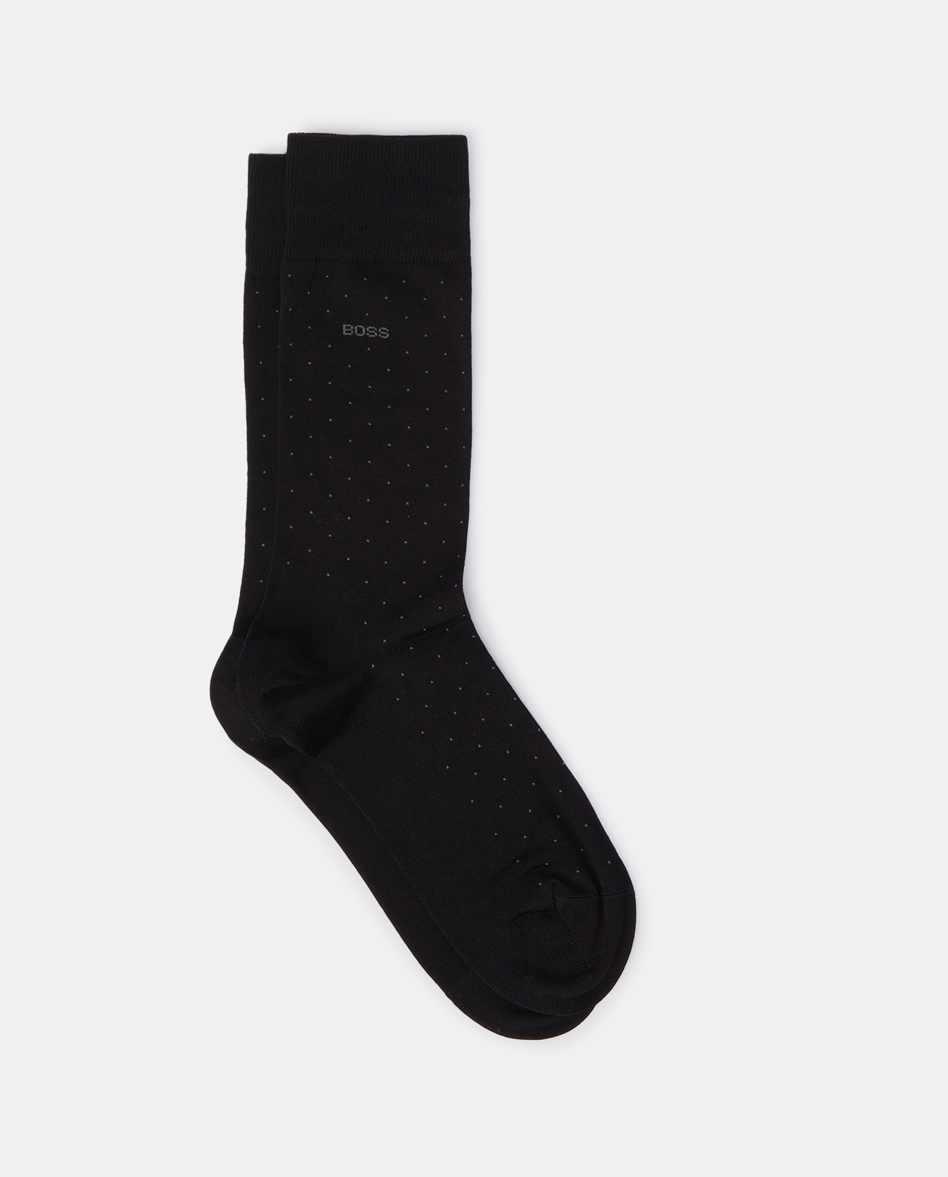 Calcetín de hombre de vestir con topos - Boss - Negro Negro-1