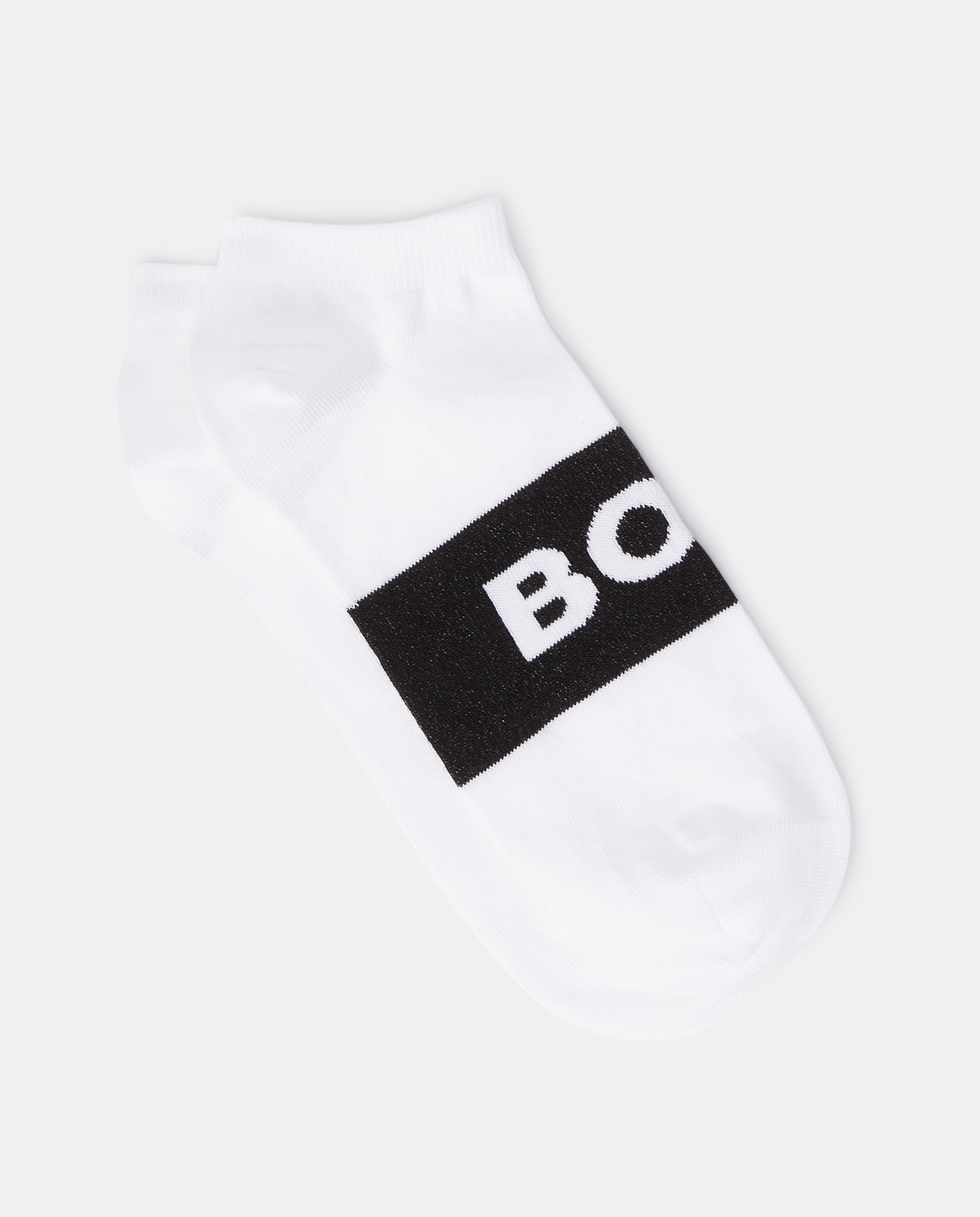 Pack de dois pares de meias pretas Branco-1