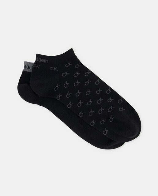 Imagem 0 de Pack de dois pares de meias pelo tornozelo pretas