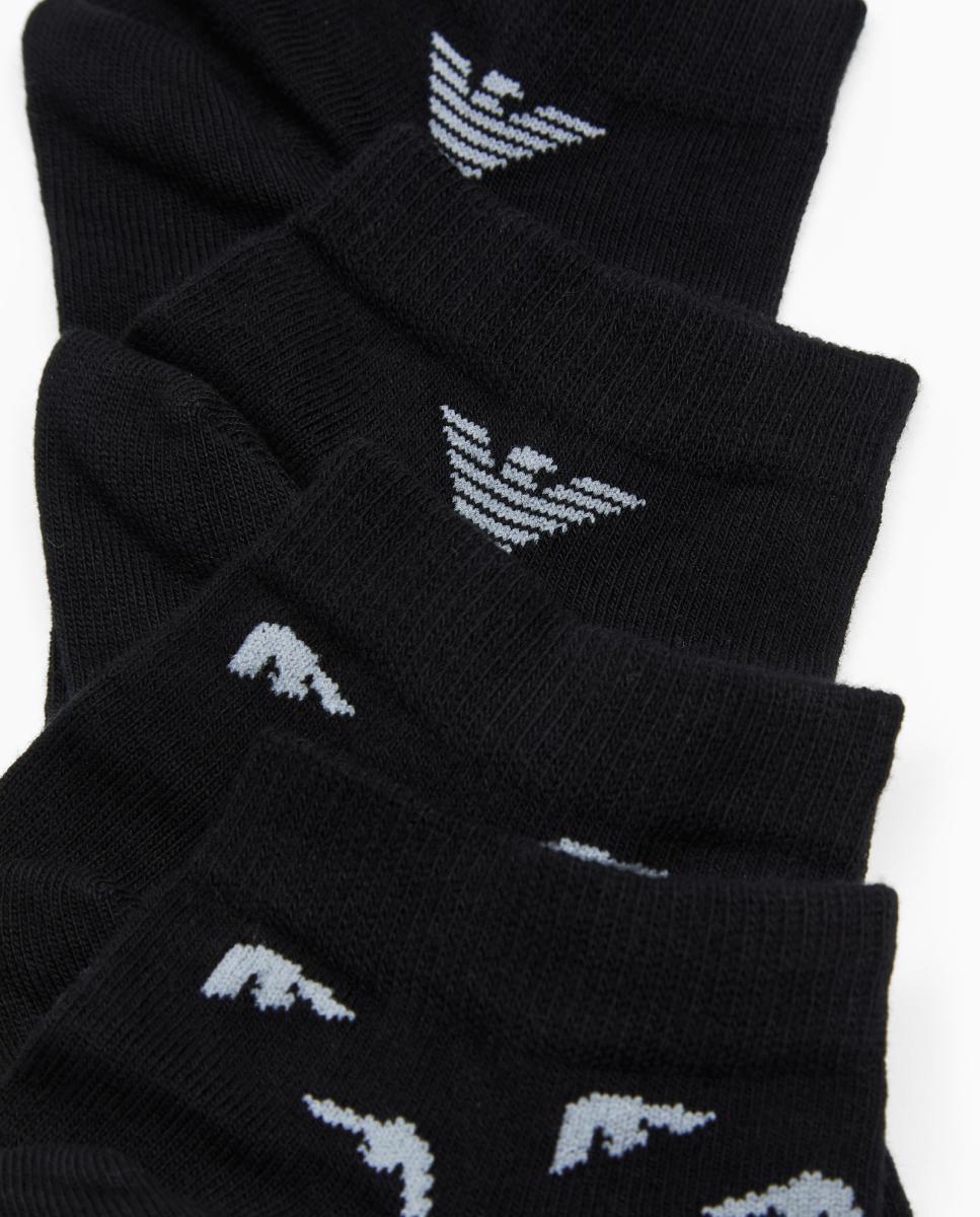 Pack de Dois Pares de Meias pelo Tornozelo - Azul Preto-2