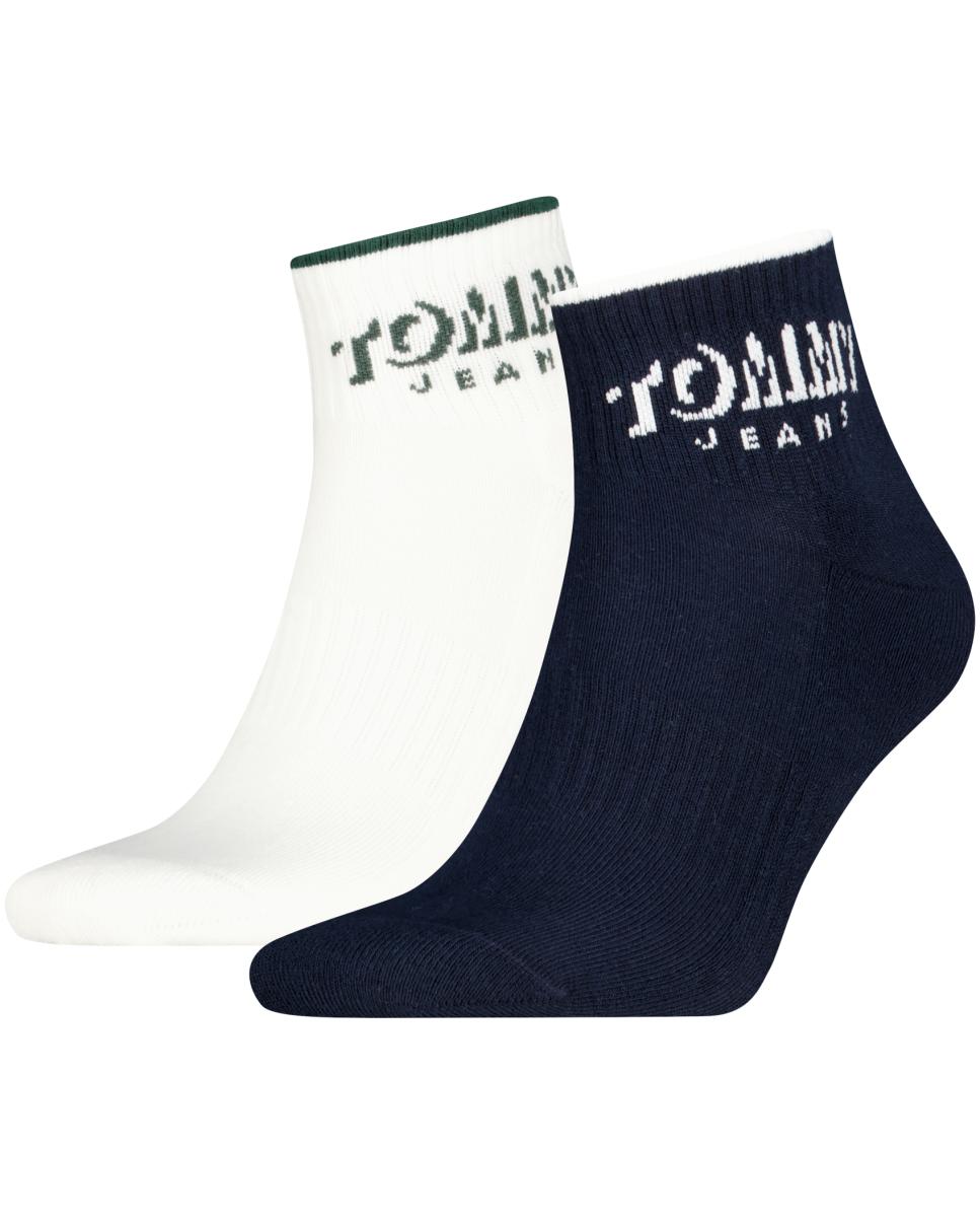 Imagen 2 de Calcetines de caña corta unisex de Tommy Jeans (pack de 2) - Azul marino Azul marino