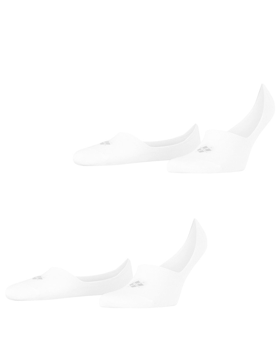 Pack de dos pinkies caballero invisibles lisos - Burlington - Blanco Blanco-2